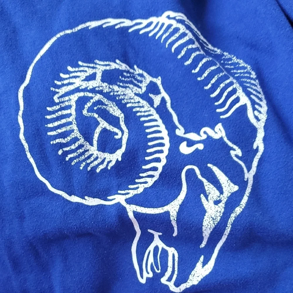 47 Brand Blue Sweatshirt with Ram Graphic Men Or Women Size XL